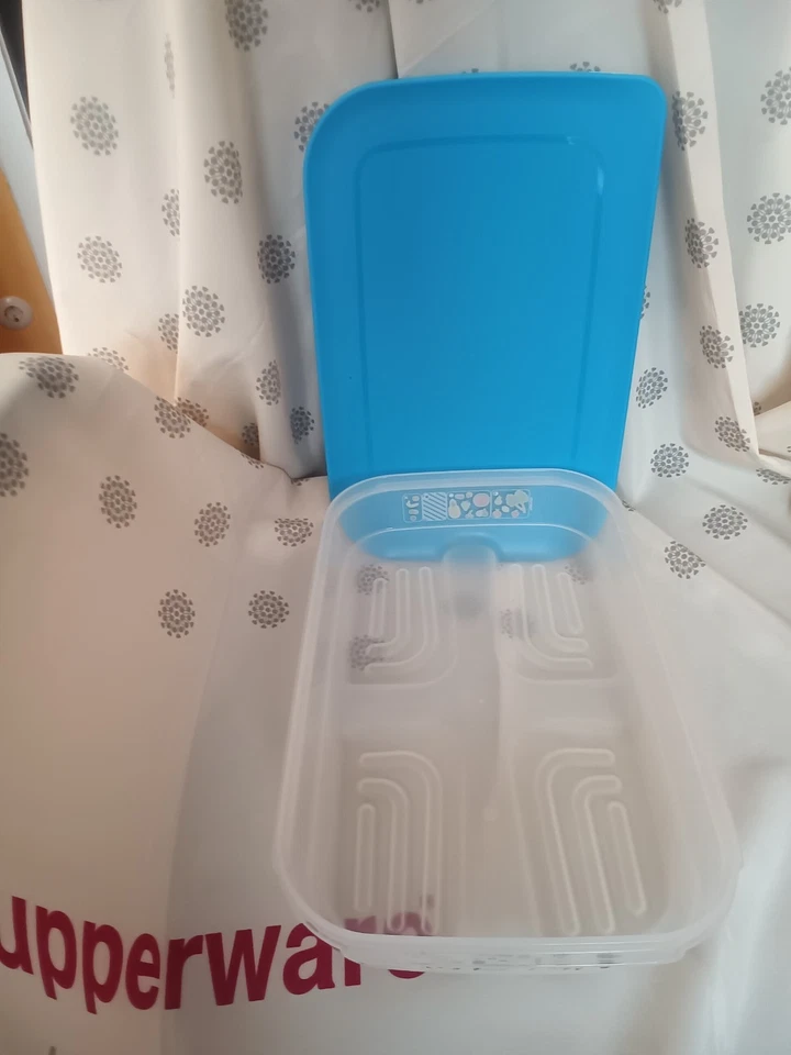 Tupperware Klima Oase Kühlschrank Aufbewahrung 1,8 L blau Vorführmodel - Bild 2 von 3