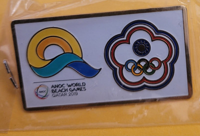 ANOC  WORLD  BEACH  GAMES  QATAR   2019  TEAM  TAIPEI  NOC OLYMPIC  PIN 
