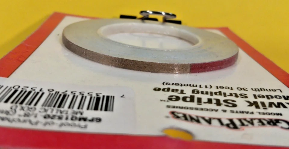 GREAT PLANES  KWIK STRIPE ~NIP!~36 FEET - PN #GPMQ1520 1/8" METALLIC GOLD - Image 4 of 4