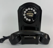 Rare! Party Line, Automatic Electric Monophone Rotary Dial Wall Phone Vintage