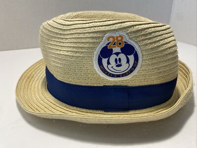 Disney Mickey Mouse Straw Fedora Hat Mickey's Surf's Up 28 Child