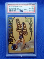 1997 Stadium Club JEFF BAGWELL PSA 10 Members Only card Firebrand Insert ASTROS