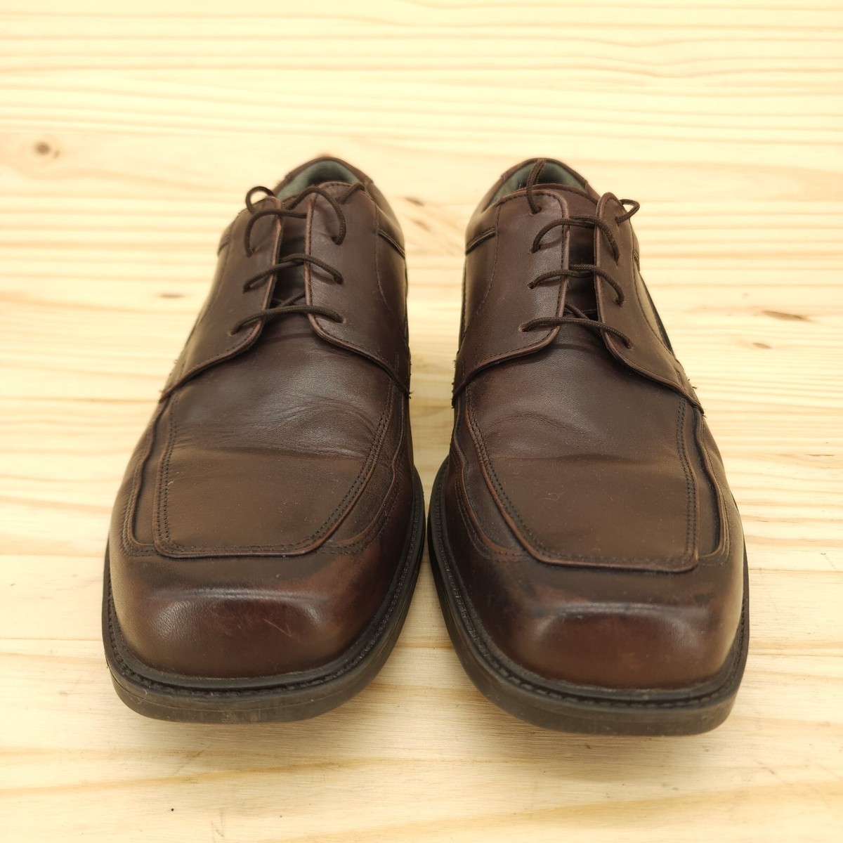 Johnston Murphy Mens Derby Oxfords Sz 10 Brown Leather Work  display picture 2