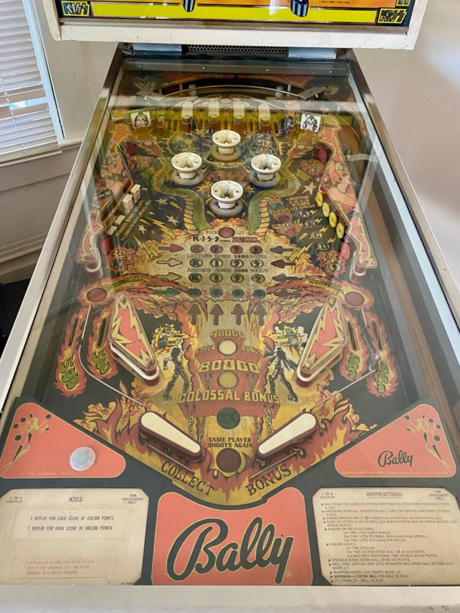 Kiss Pinball Machine - 1979 Bally - 2837 | eBay