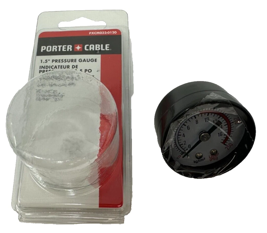 Pressure Control Gauge with adapter, 86psi max reading - Solo