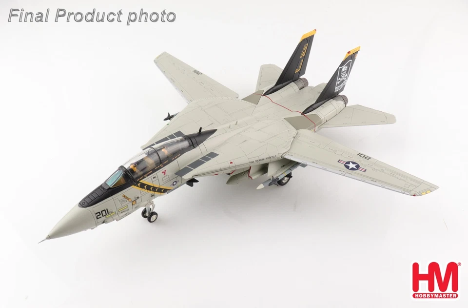 F-14A Tomcat USN VF-84 Jolly Rogers, op. Desert Storm, Hobby Master 1:72 HA5241 - Immagine 2 di 4