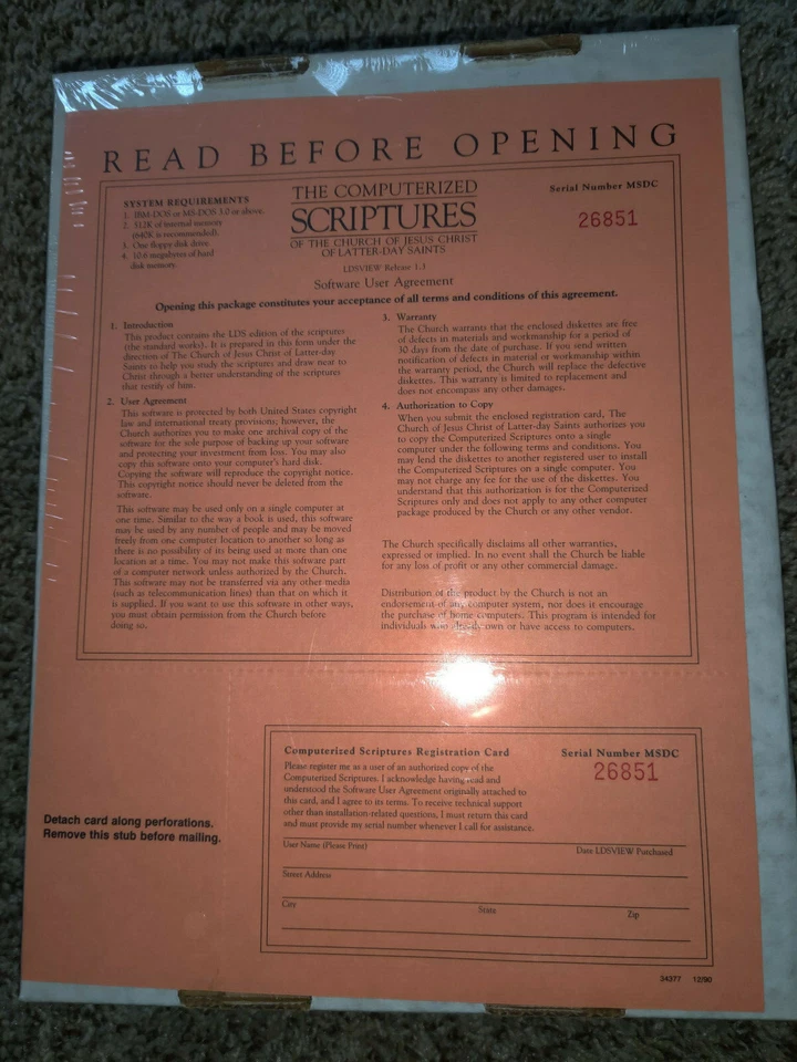 the computerized scriptures of latter day saints. new RARE COPY - Image 2 of 2