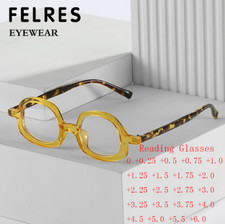 Round Blue Light Blocking Reading Glasses For Men Women Clear Lens Glasses New