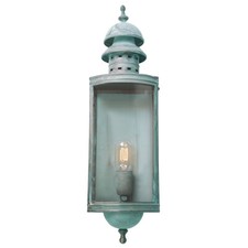 Outdoor IP44 Wall Light Sconce Verdigris LED E27 100W Bulb External d00475