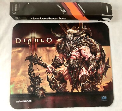 NIB SteelSeries Diablo 3 Barbarian Gaming Mouse Pad - Blizzard Entertainment