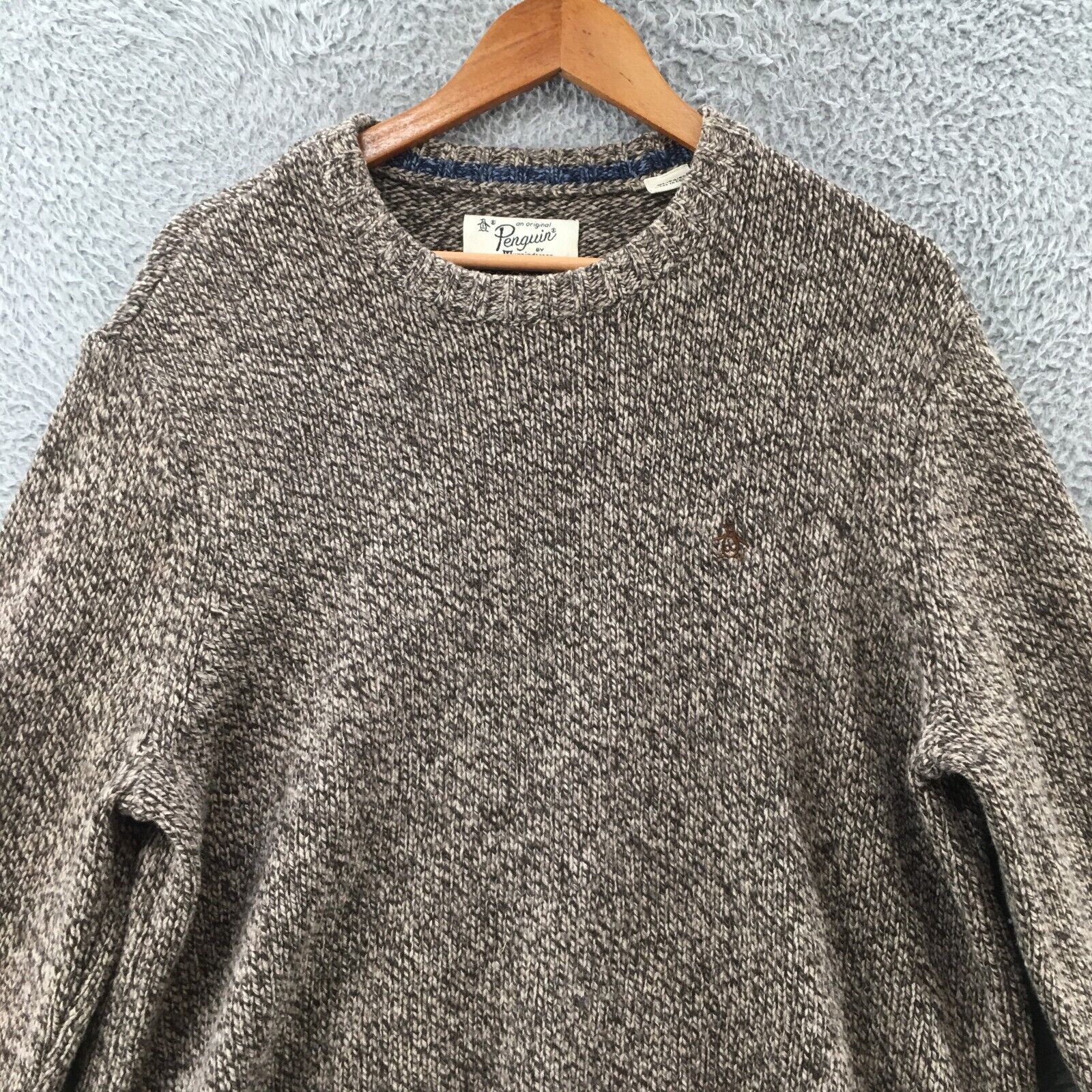 Munsingwear Pullover Sweater Mens XL Wool Brown L… - image 2
