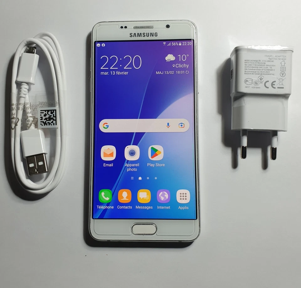  Samsung Galaxy A5.(6) SM-510F Blanc  Perle Débloqué Toutes Opérateurs  - Photo 3/4