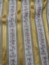 GOLD REGENCY STRIPE UPHOLSTERY FABRIC 54" Wide Sold By Meter