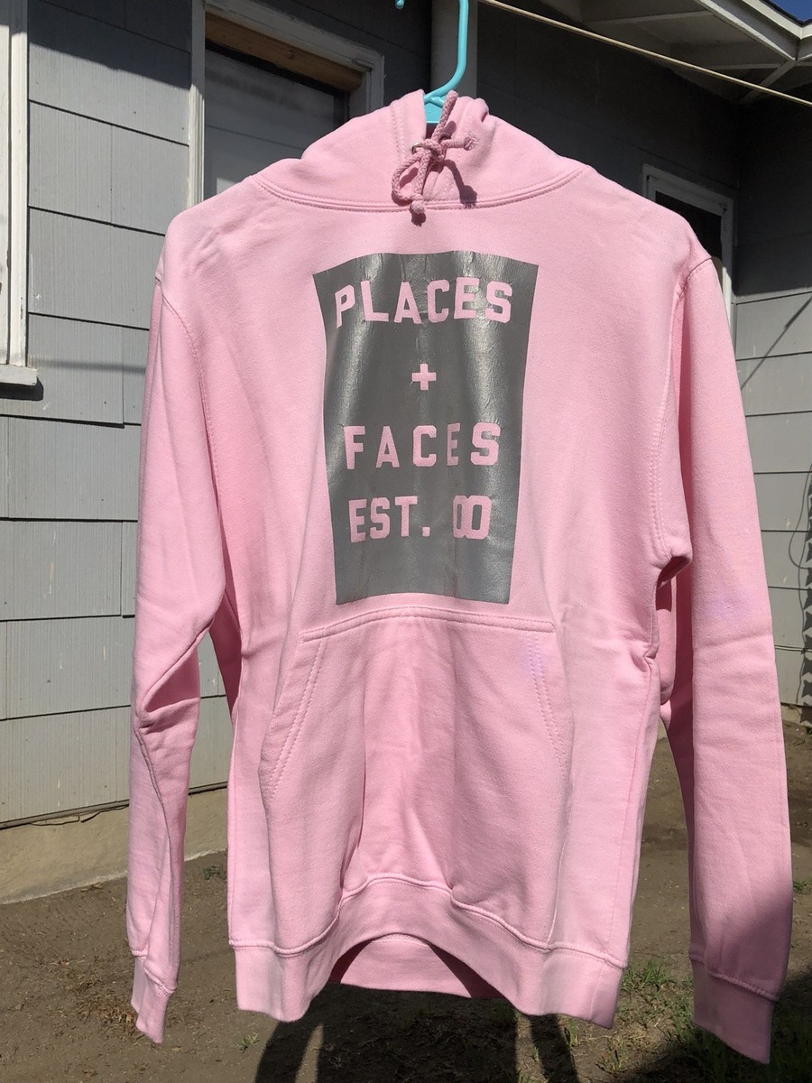 Places Plus Faces 3M Pink Hoodie | eBay