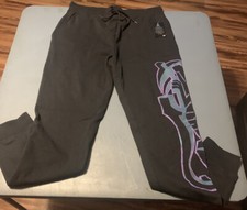 Black Panther Sweatpants with Purple Decals Size L 42/44