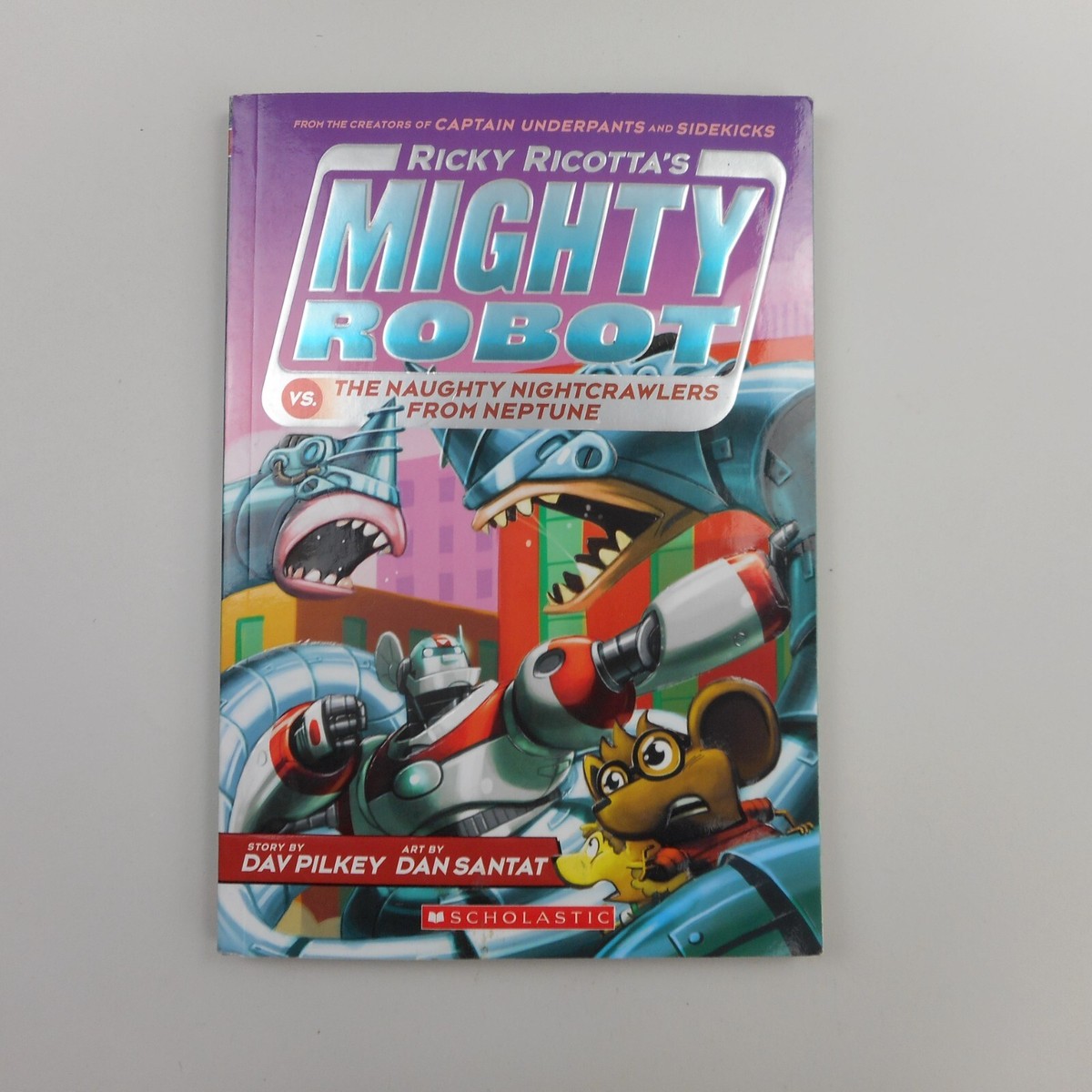 Ricky Ricotta's Mighty Robot Series Lot of 4 Book Set Bundle by