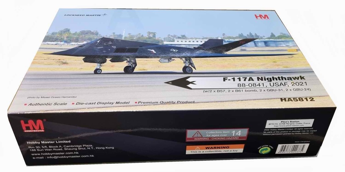 F-117A Stealth Aircraft US AIR FORCE Nighthawk 88-0841 USAF F117 1