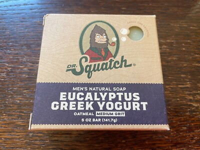 Dr. Squatch Mens 'EUCALYPTUS GREEK YOGURT' Soap - Natural Cold Process Soap Bar
