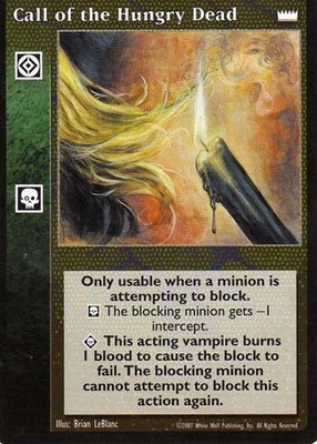 Call of the Hungry Dead - Action Modifier - Vampire VTES