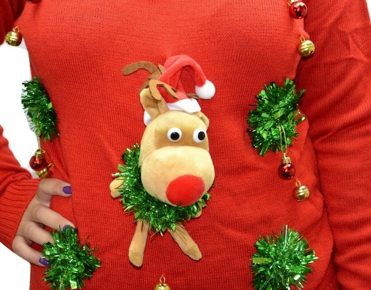 Reindeer store boob sweater
