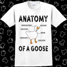Anatomy of A Goose Funny Duck Graphic Gaming T Shirt Meme Gift Best Seller 827