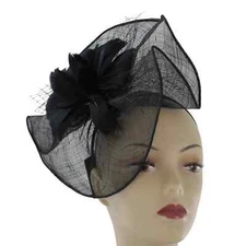 Bellissima Fine Millinery Church Wedding Derby Fascinator Hat Headband #FSC2