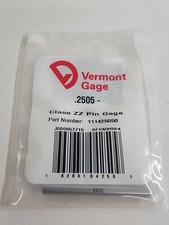Vermont Gage - 111425050 - .2505" Minus - Class ZZ Pin Gage