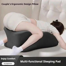 Ergonomic Wedge Prone Pillow, Bed Pillow for Sitting Up, Back, Neck, Leg Pain