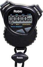 Robic Dual Stopwatch And Hi Precision Countdown Timer-Black