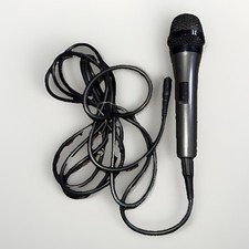 Singing Machine Wired Microphone for Karaoke, Black - Unidirectional Dynami...