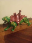VTG 1980'S MOTU BATTLE CAT GREEN TIGER W/SADDLE, HE-MAN MASTERS OF THE UNIVERSE