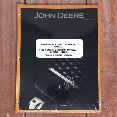 John Deere 850J-II Crawler Technical Service Repair Manual - TM14230X19