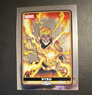 Topps Chrome Marvel Deadpool 2025 Trading Card #11 Pyro Basis-Set (EN)