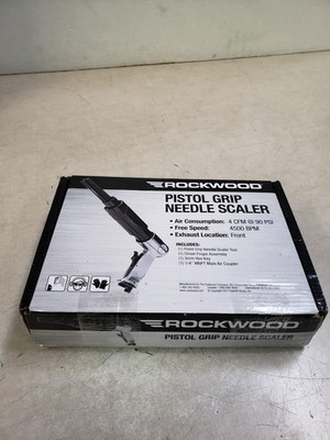 Rockwood Pistol Grip Air Needle Scaler Pneumatic Tool Remove Rust Scale Slag