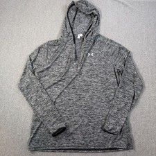 Under Armour Men's XL Loose Fit HeatGear Pullover Hoodie Athletic Heather Gray
