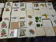 Lot 41 pièces faïence Gien 10,5x10,5 , neuf 
