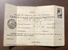 1933 Certificate of Smallpox Vaccination William McGill African American Artist — photo 3