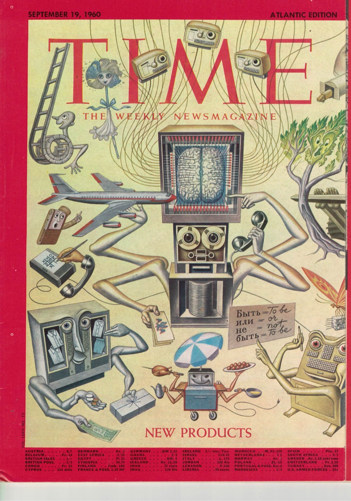 TIME Magazine September 19 1960 New Products Technology Vintage Collection
