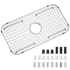 Sink Bottom Grid 27-1/2" x 14-1/4", Centered Drain with Corner Radius 3-1/2",...