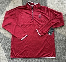 Men’s Colosseum Stanford Cardinal 1/4 Zip Red Pullover Sz XL NWT