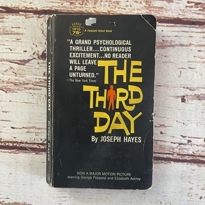 THE THIRD DAY Joseph Hayes THRILLER Man With Amnesia May Be Murderer Paperback