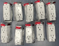 CASE OF 50X  TayMac MWAD20W Masque 5000 Series Nonmetallic Duplex Adapter Plates