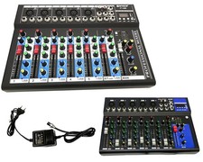 MIXER AUDIO PROFESSIONALE 7 CANALI USB CON ECHO-DELAY dj karaoke pianobar