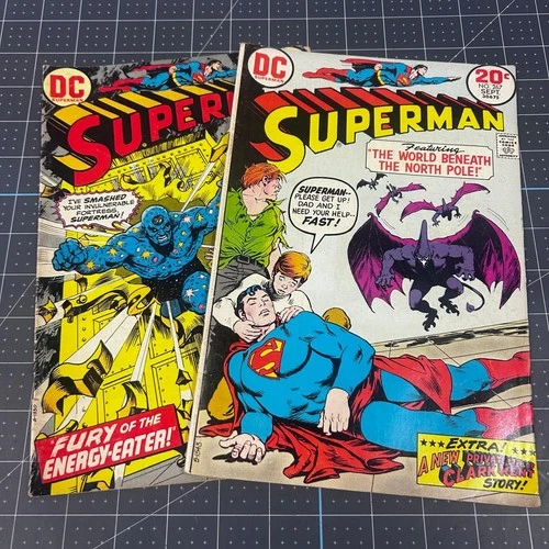 Vintage DC Superman Comic Book Lot of 2 – Issues #267 & #268 (1973/1974)