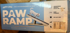 ALPHA PAW Ramp/ Full Adjust Pet Ramp for Dogs  Cats/ Folding/ Wood NEW