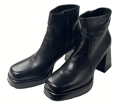 Caiman Boots Ankle 8cm Block Heels Size 40 New Collection RRP 299,-