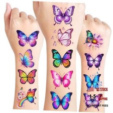 Butterfly Tattoos for Kids - 96 PCS - Birthday Party Favors