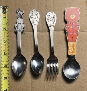 Vintage Walt Disney PLUTO Childs Spoon Bonny + Tommee Tippee SET Japan + MORE