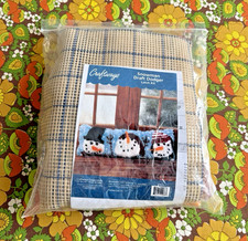 Snowman Door Draft Dodger Latch Hook Kit