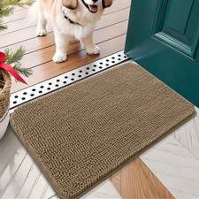 Dog Door Mat for Muddy Paws 30x17 Absorbs Moisture and Dirt Absorbent Non-Slip